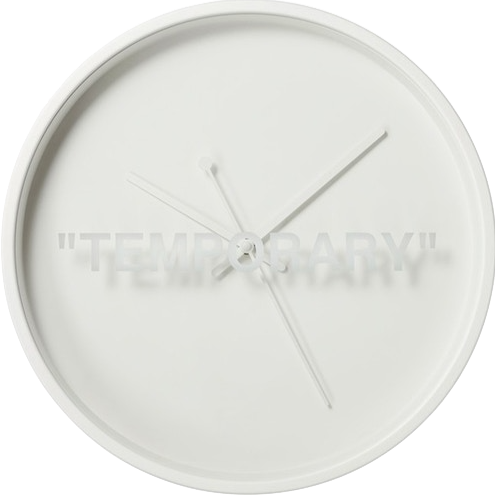 OFF-WHITE X IKEA 'TEMPORARY' CLOCK
