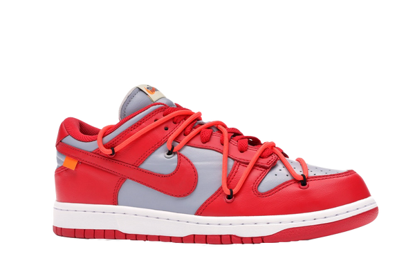 NIKE X OFF-WHITE 'DUNK LOW LTHR/OW' UNIVERSITY RED